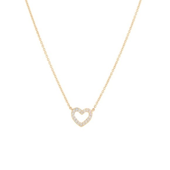 Mejuri pave diamond heart necklace - Picture 1 of 2